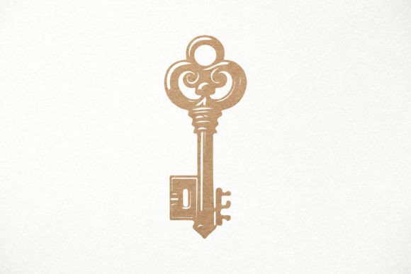 Antique Old Vintage Key SVG Laser Cut Design
