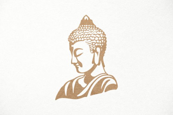 Buddha Statue SVG Laser Paper Cut Files for Serene Designs