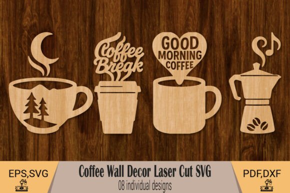 Coffee Wall Art SVG Bundle for Cozy Decor