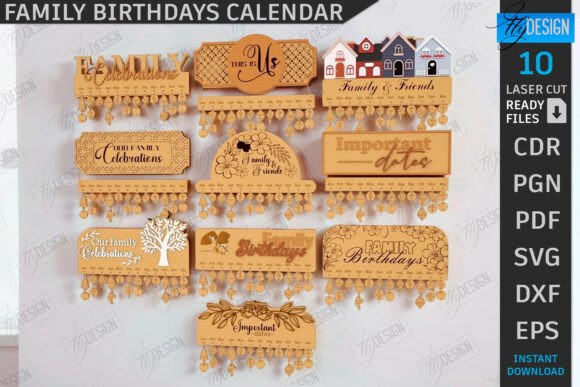 Create a Timeless Family Tradition with a Laser Cut Calendar