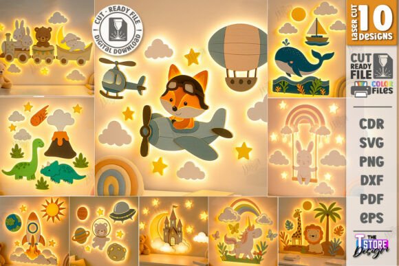 Create Magical Nursery Walls with Luminous Laser Cut Décor