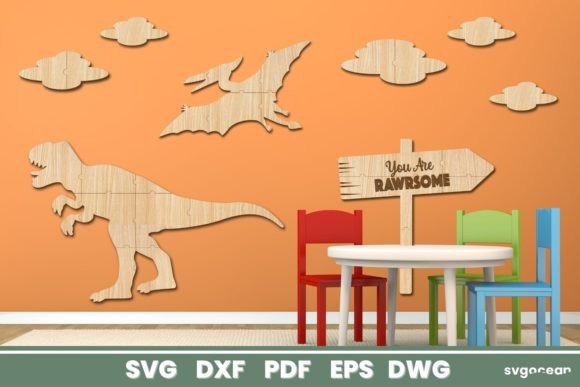 Dinosaur Wall Decor Laser Cut: Stunning Prehistoric Art