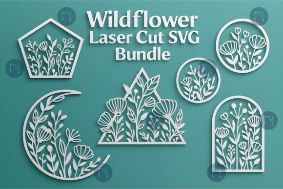Elegant Botanical Art: Wildflower Laser Cut SVG Bundle