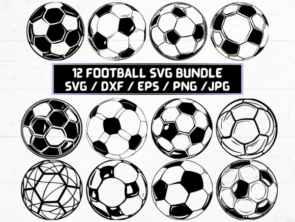 Football SVG, DXF, EPS, JPG, PNG Design Files