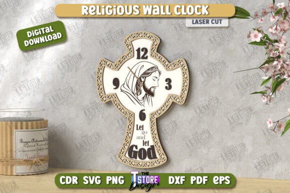 Inspiring Faith: Laser Cut Wall Clock for Your Home