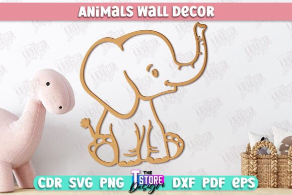 Nursery Wall Décor | Elephant Shape | CNC