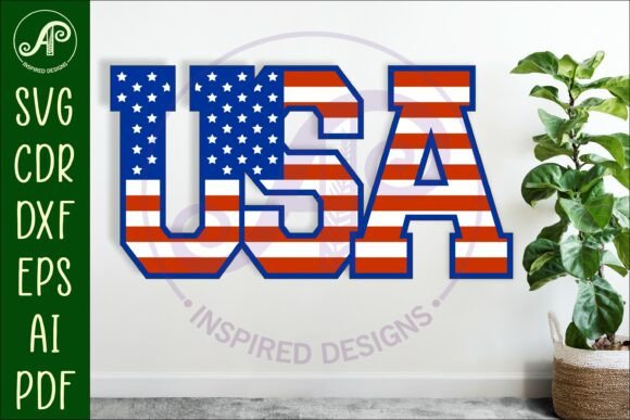 Patriotic Craftsmanship: 3D Layered Wall Art for Your Home