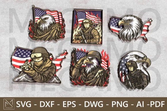 Patriotic Laser Cut Designs: Honor American Pride