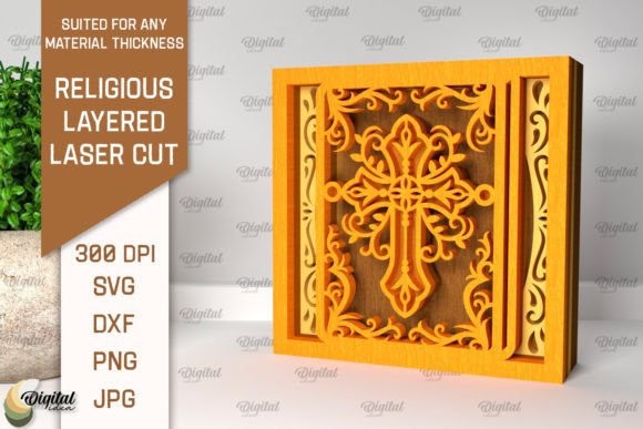 Religious Layered Decor Laser Cut Designs