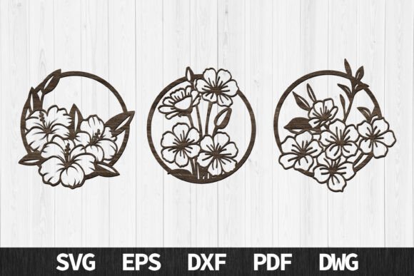 Round Floral Wall Art Panels: Laser Cut Designs for Every Project