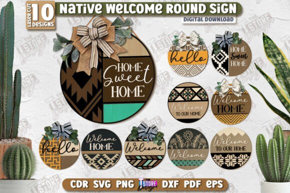 Welcome Wall Signs Laser Cut Bundle |CNC