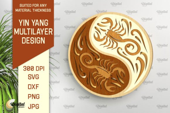 YIN YANG Multilayer Laser Cut SVG: Unlock Creative Harmony